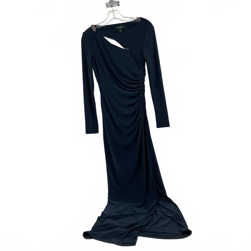 Ralph Lauren Evening Blue Maxi Dress | Women’s Size 2, Long Synthetic